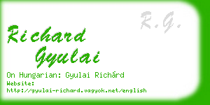 richard gyulai business card