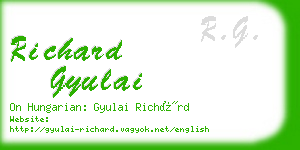 richard gyulai business card